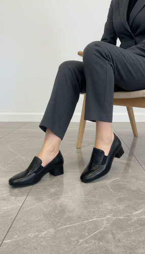 کفش چرم کد801روکو